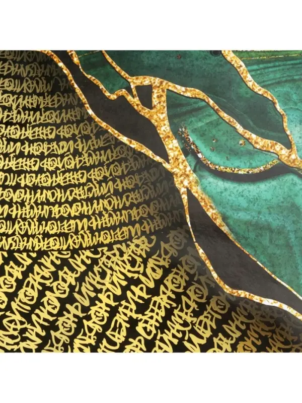 Бумага упаковочная глянцевая &laquo;Малахит&raquo;, 70 х 100 см