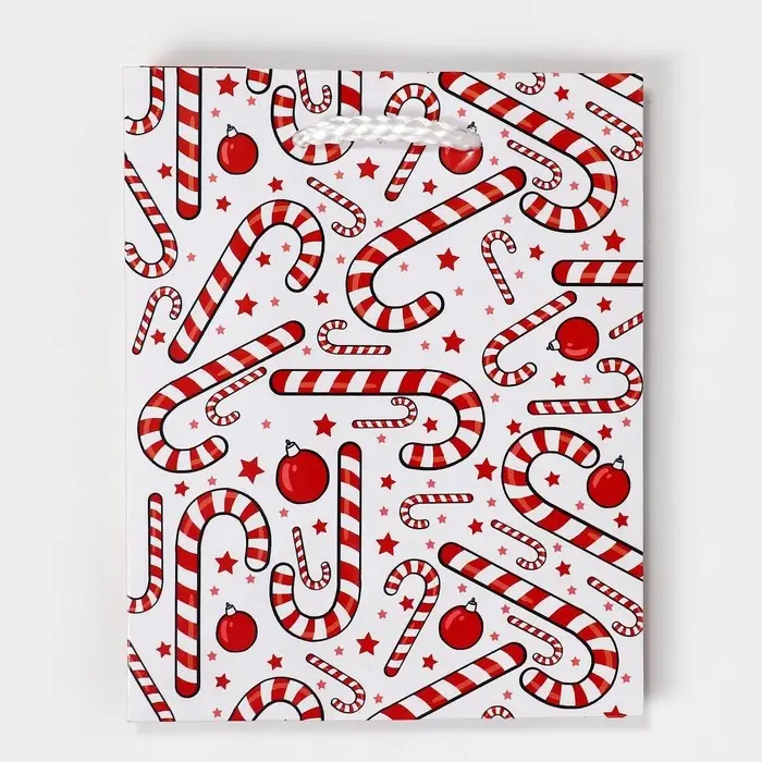 Пакет подарочный новогодний ламинированный &laquo;Зимняя история&raquo;, S 12 х 15 х 5.5 см