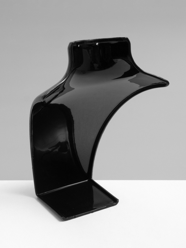 Бюст для украшений, 13,5&times;10,5&times;20 см, h=20 см, цвет чёрный, глянцевый