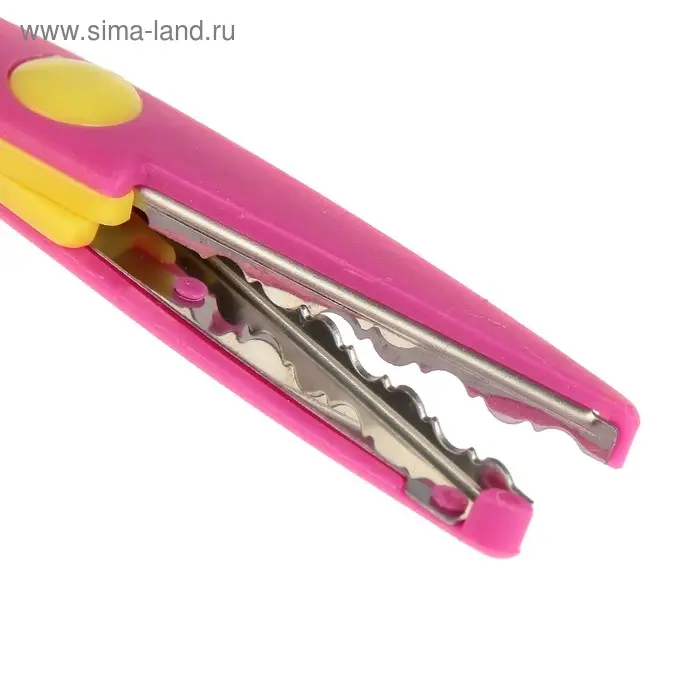 Ножницы рельефные 13,5х6,5см "Яркие краски" МИКС 15х9 см