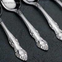 Набор чайный &laquo;Тройка&raquo;, 15 предметов, цвет серебряный