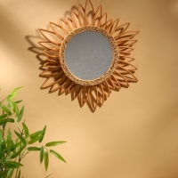 Зеркало настенное, 60х60х3 см, ротанг Зеркало настенное, 60х60х3 см, ротанг