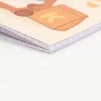 Блокнот А6, 32 л на скрепке, в клетку  "Капи мил"