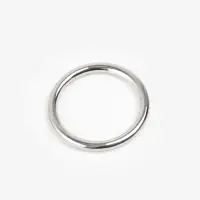 Кольцо литое TEIRA, для сумки, d=20/24 мм, набор 2 шт., 3.1 г, s=2 мм, цвет серебряный