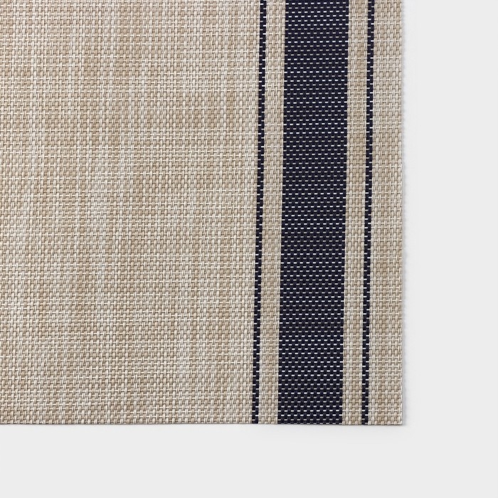 Салфетка сервировочная на стол &laquo;Две полосы&raquo;, 45&times;30 см, цвет синий