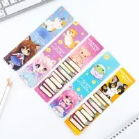 Закладки картонные, шпаргалки 5 шт &laquo;Чиби&raquo;