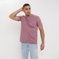 Футболка мужская MINAKU REGULAR FIT: цвет пурпурный, р-р 46