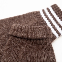 Перчатки одинарные детские, цвет коричневый, размер 16 (9-12 лет) Перчатки одинарные детские, цвет коричневый, размер 16 (9-12 лет)