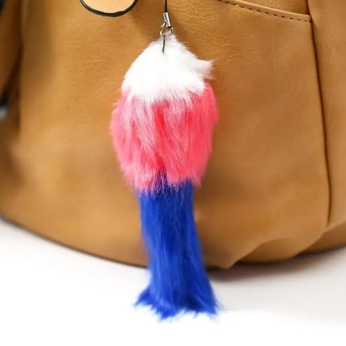 Пушистик на подвеске "Милашка" 4,5 х 4,5 х 12,5 см, цвета МИКС