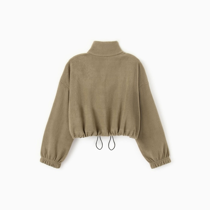 Толстовка флисовая для девочки MINAKU: Fleece Soft, цвет светло-зелёный, рост 158 см