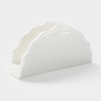 Салфетница WY Renessans, 14&times;3.5&times;7.5 см, фарфор, белая