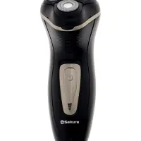 Электробритва Sakura SA-5417BK, роторная, 3 головик, триммер, чёрная