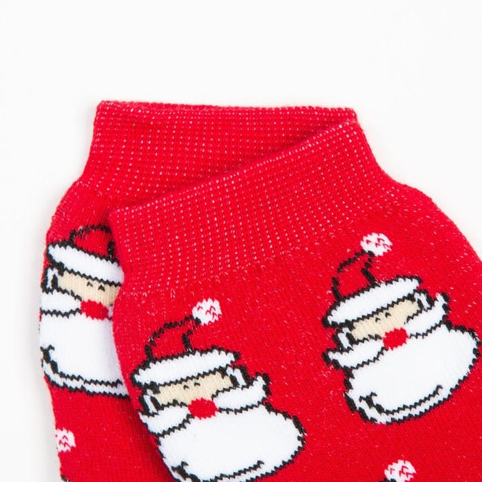 Носки женские махровые, цвет красный, размер 23 Носки женские махровые, цвет красный, размер 23