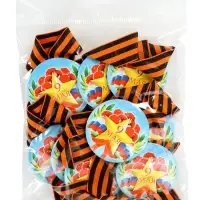 Значок закатной с георгиевской лентой &laquo;9 мая&raquo;