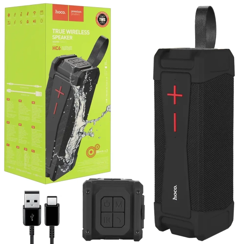 Портативная акустика HC6 Bluetooth HOCO черная