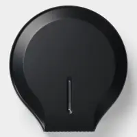 Диспенсер туалетной бумаги, пластик черный, втулка 4 см