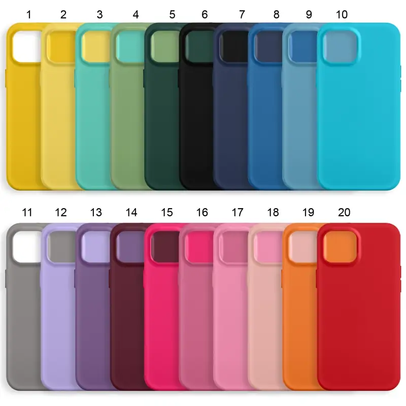 Чехол iPh 14 (6.1) Silicone WS (без лого, в прозрачном пакете)