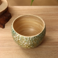 Ваза 15х15х10,5 см, бамбук