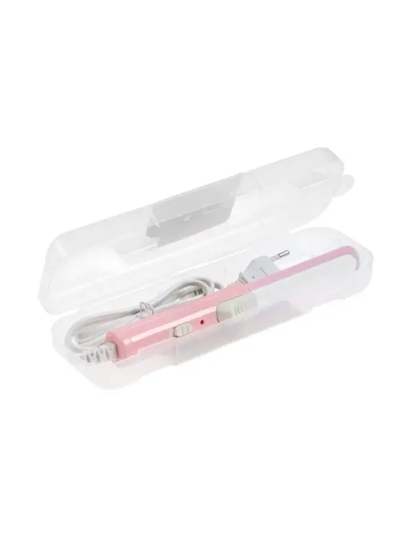 Плойка для волос Luazon LW-08, 25 Вт, керамическое покрытие, d=19 мм, сиреневая