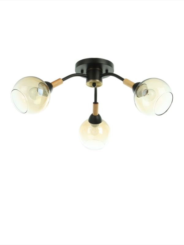 Люстра Люстра "Гундер" 3хЕ27 40Вт черный 57х57х25 см