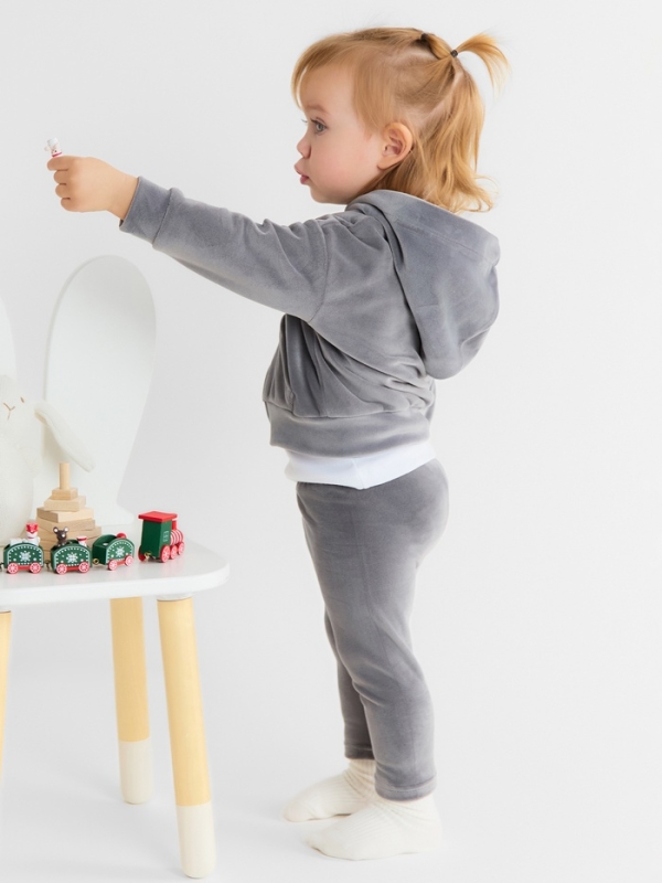 Толстовка Крошка Я Plushy, р. 80-86, серый Толстовка Крошка Я Plushy, р. 80-86, серый