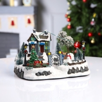 Светодиодная фигура &laquo;Рождество&raquo; 31 &times; 20 &times; 23 см, полистоун, батарейки ААх3 (не в комплекте), USB, свечение мульти