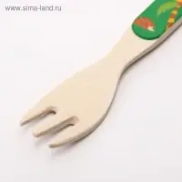 Вилка для кормления, бамбук, МИКС