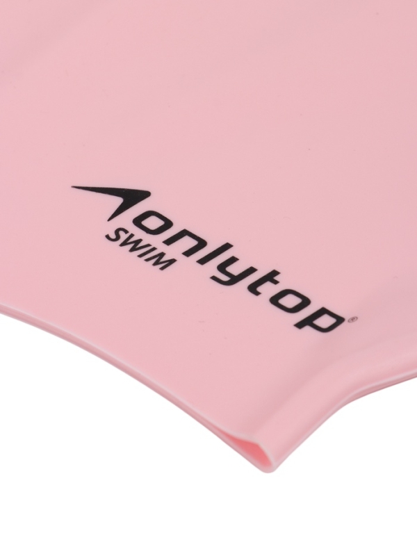 Шапочка для плавания силиконовая 49 гр, цвет розовый