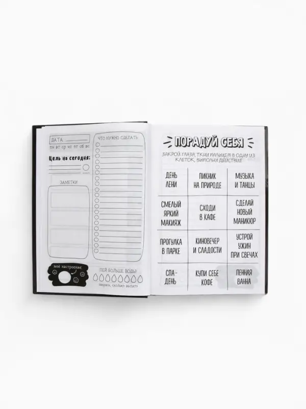 Ежедневник творческого человека с заданиями А5, 120 л. В твердой обложке "Тревожная масса"