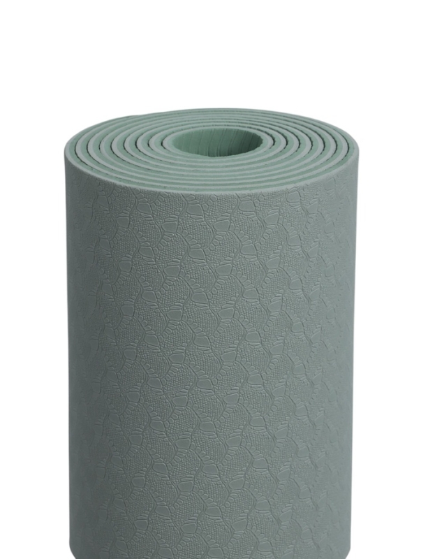 Коврик для йоги и фитнеса Sangh, 183х61х0,4 см цвет оливковый/темно-зеленый