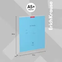 Тетрадь 18 листoв в линейку, ErichKrause &laquo;Классика&raquo;, обложка мелованный картон, голубая