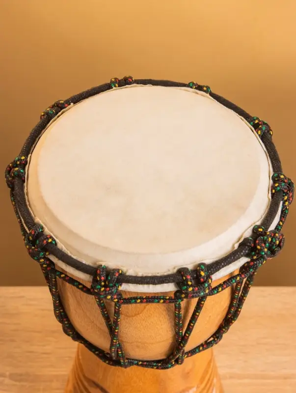 Сувенирный музыкальный инструмент "Барабан Джембе" махагон, 25 см