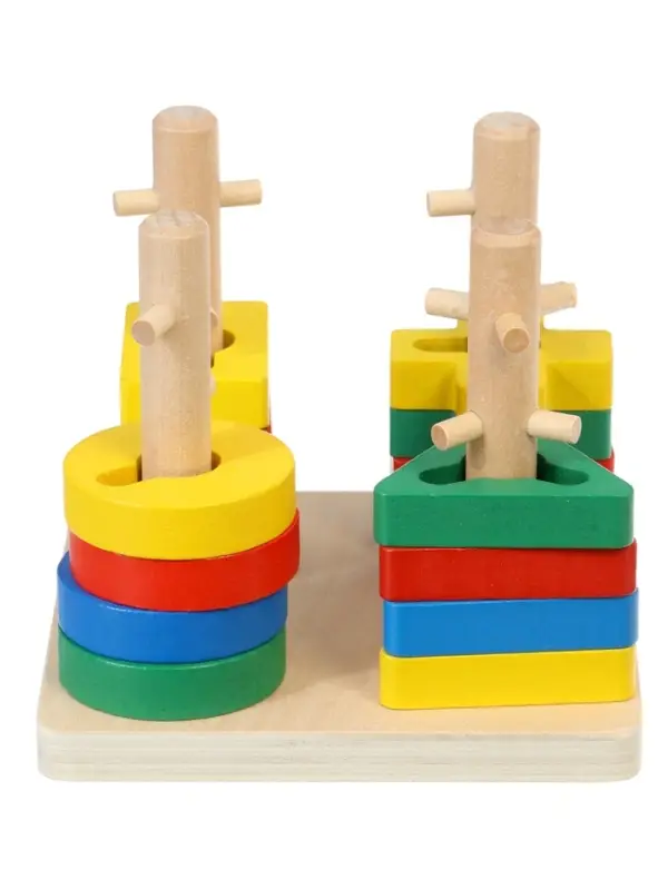 Развивающий деревянный сортер