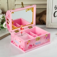 Шкатулка музыкальная механическая "Сундучок с секретами принцессы" 15х11,5х9,5 см