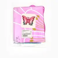 Воздушный шар фольгированный 32" &laquo;Бабочка&raquo; цвет розовый металлик