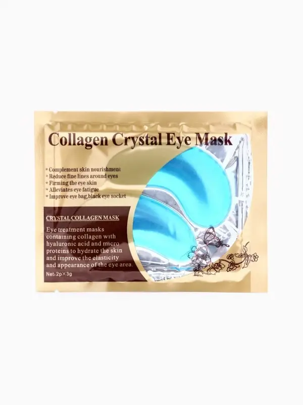 Патчи гидрогелевые для глаз Collagen Crystal, синие