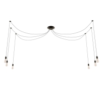 Светильник "Паук" черный 6x40Вт E27 черный BayerLux