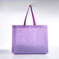 Сумка пляжная без застёжки, цвет сиреневый