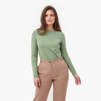 Лонгслив женский MINAKU: Basic line цвет оливковый, р-р 48 Лонгслив женский MINAKU: Basic line цвет оливковый, р-р 48