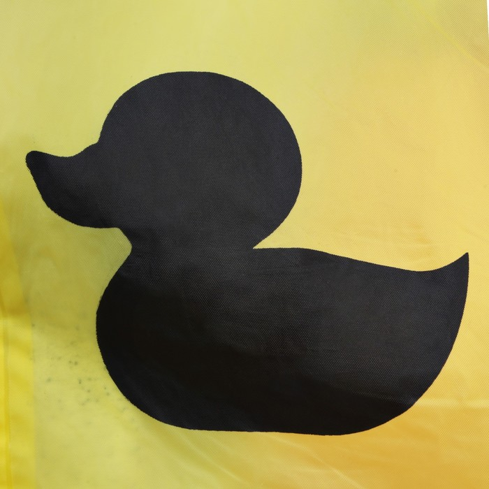 Дождевик взрослый плащ &laquo;Зря - зря&raquo;, размер 42-48, 60 х 110 см, цвет жёлтый