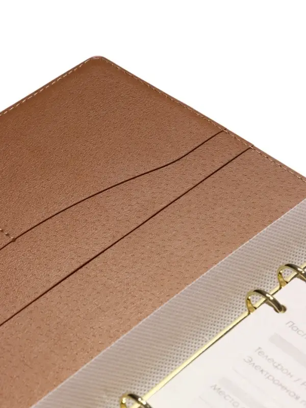 Органайзер на кольцах, A5, с клапаном, 80л, линия, к/зам, Розовый