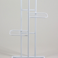 Подставка для цветов Greengo, 4 полки, 43 &times; 22 &times; 82 см, напольная, металл, белая