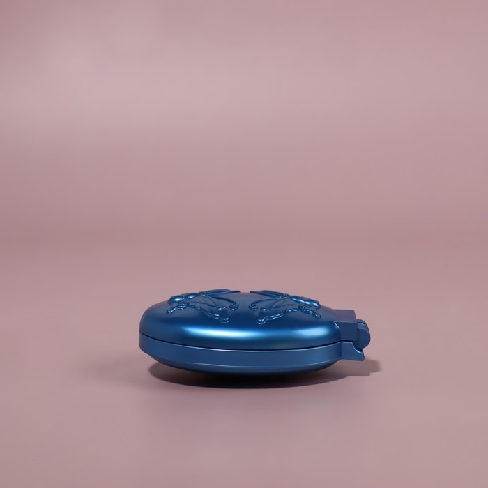 Расчёска массажная &laquo;Перламутровая бабочка&raquo;, складная, с зеркалом, 5,5 &times; 9 см, цвет МИКС