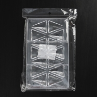 Форма для конфет и шоколада &laquo;Средний конус&raquo;, 20&times;12&times;2,5 см, 14 ячеек 4,1&times;3,2&times;1,8 см, цвет прозрачный