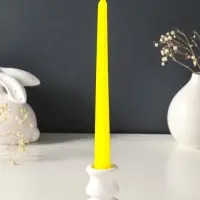 Набор свечей античных, 2,3х 24,5 см, 5 ч, 55 г, 2 штуки, жёлтый