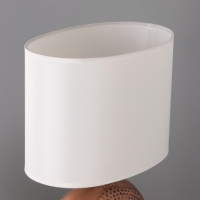 Настольная лампа "Аико" 1х15Вт Е14 коричневый 25х15х37см