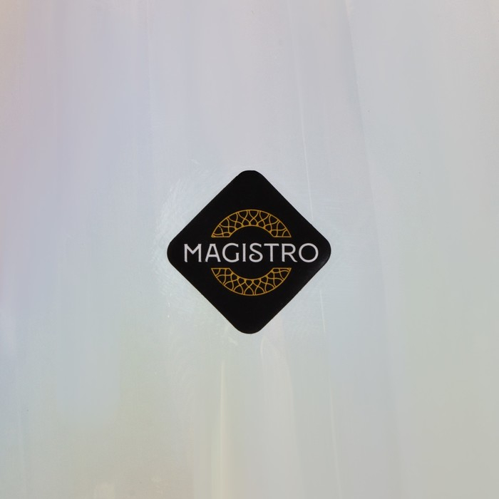 Набор стаканов стеклянных Magistro &laquo;Иллюзия&raquo;, 475 мл, 8&times;15,3 см, 6 шт, цвет перламутровый