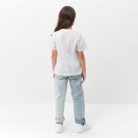 Футболка детская KAFTAN "Basic line", рост 116, белый