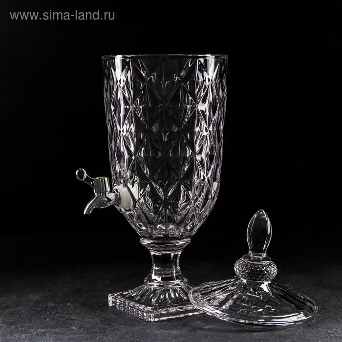 Диспенсер для напитков стеклянный Magistro &laquo;Восторг&raquo;, 3 л, 17&times;17&times;50 см