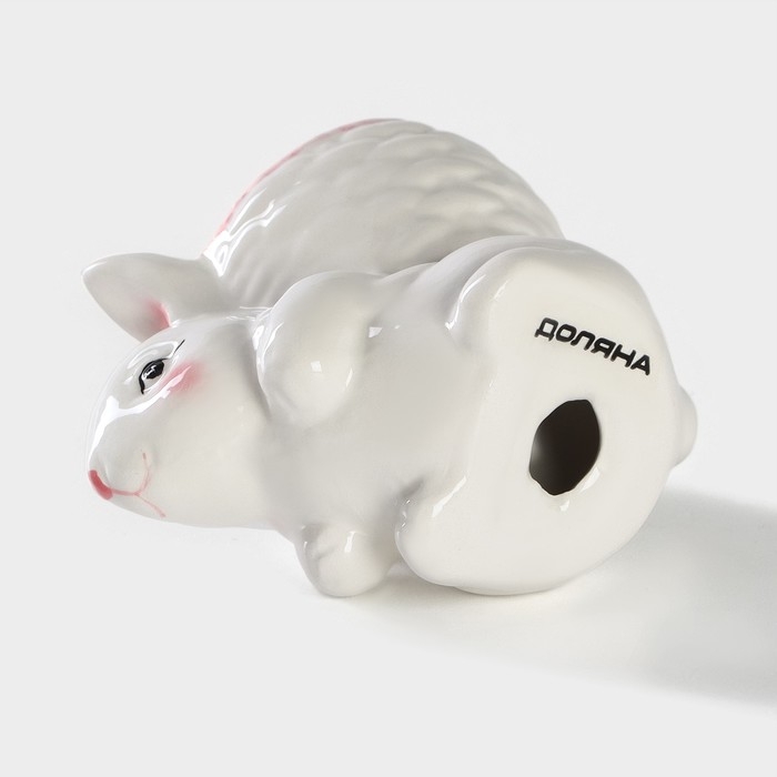 Подставка для яйца Доляна &laquo;Зайка&raquo;, 8&times;5,5&times;7,5 см, цвет розовый